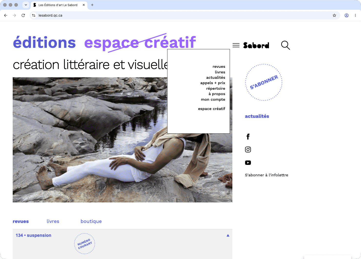 Le Sabord — Site Internet — 2023